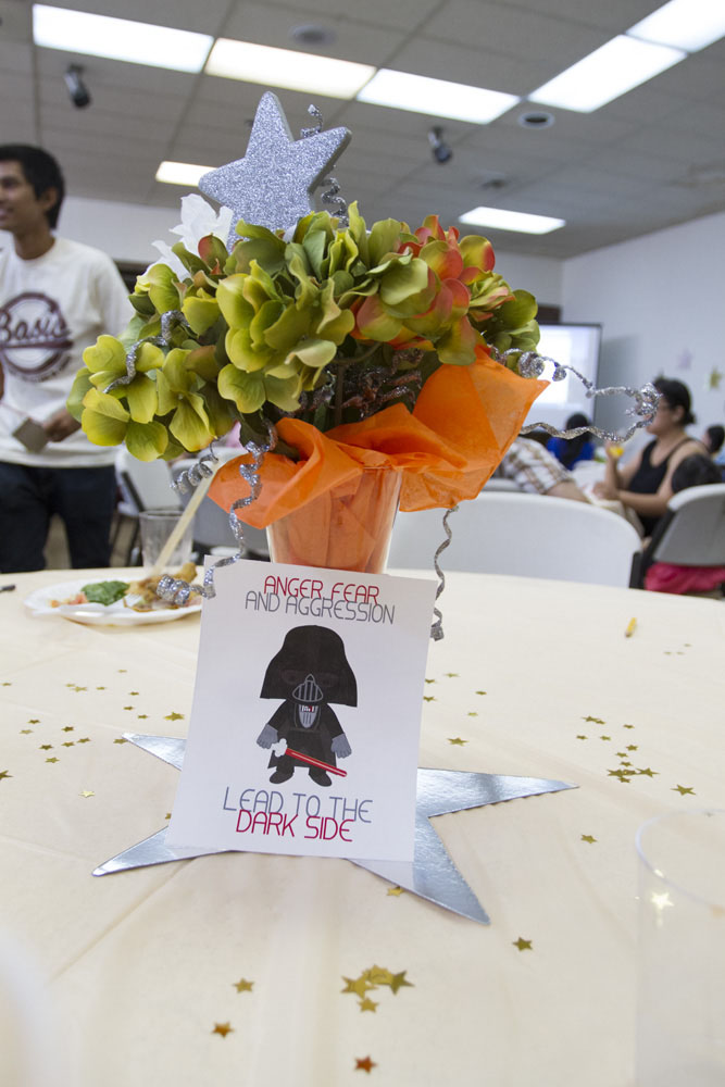 star wars baby shower centerpieces